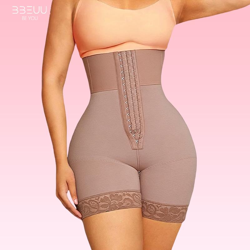 BBEUU S-3XL Women's BBL High Waist Girdle Shorts - Tummy Control Fajas for Flat Belly & Butt Lift - Must-Have Compression Shapewear - Comfortable, Elegant & Chic Style Womenswear body shapewear