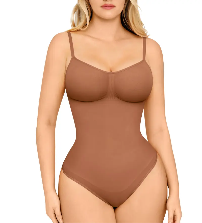 ⏳Time-Limited 50% OFF!💕 Seamless Thong Bodysuit Jumpsuit ✨ Sculpting Fit, Adjustable Comfort & Invisible Under Any Outfit