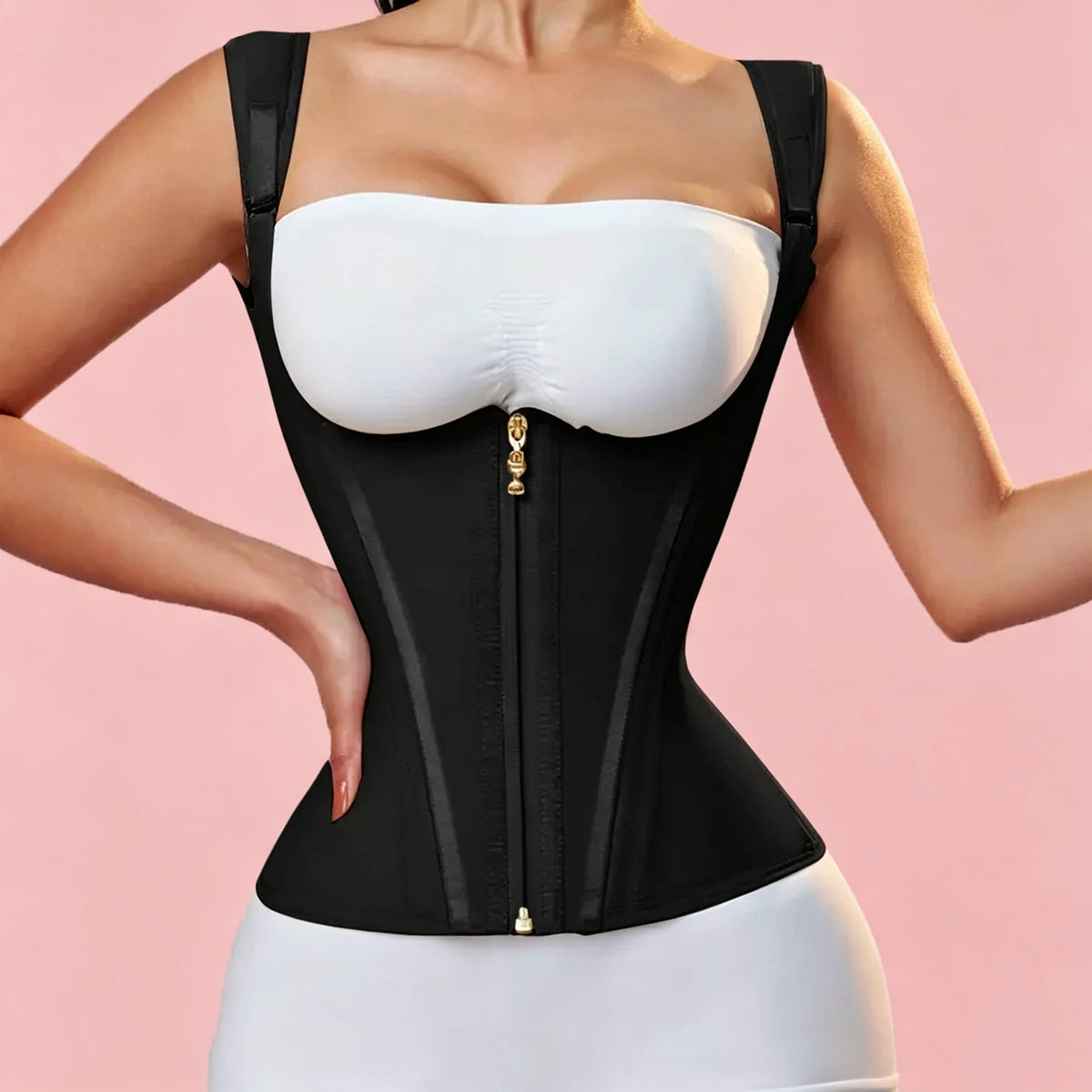 Women's Waist Cincher Tank Top – Firm Tummy Control & U-Shape Push-Up – Postpartum & Daily Sculpt 🌸