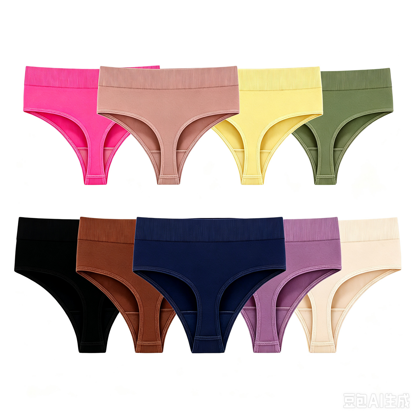 Comfort Seamless Sport Thong Panties (9 Pack)