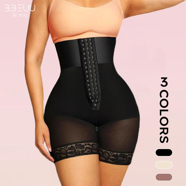 BBEUU S-3XL Women's BBL High Waist Girdle Shorts - Tummy Control Fajas for Flat Belly & Butt Lift - Must-Have Compression Shapewear - Comfortable, Elegant & Chic Style Womenswear body shapewear