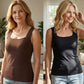 💐 Women’s U-Neck Tank Tops with Built-In Bra
