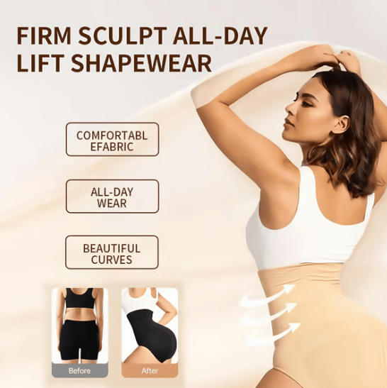High Waist Tummy Control Shapewear Panties -🥰Achieving Painless Body Shaping!!!