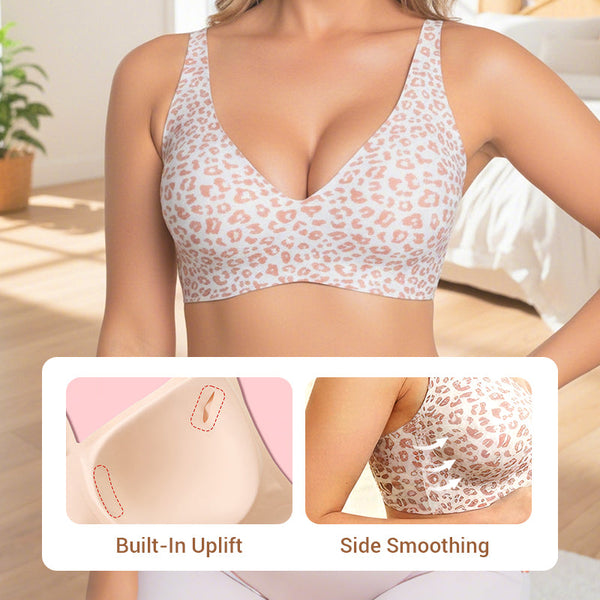 💗50K+ SOLD!!💕Womens Comfortable Wireless Bras Push Up Bralettes Seamless Tshirts Bras Deep V Everyday Bras
