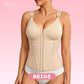 BBEUU Women's Firm Shaping Waist Cincher Vest – Instantly Creates Hourglass Silhouette, Adjustable Padded Straps for Extra Support, Breathable & Comfortable, Double-Layer Bust with No Padding, All-Day Sport Shapewear
