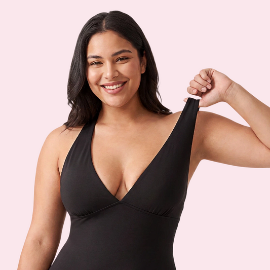 High-Stretch V-Neck Jumpsuit