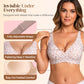 💗50K+ SOLD!!💕Womens Comfortable Wireless Bras Push Up Bralettes Seamless Tshirts Bras Deep V Everyday Bras