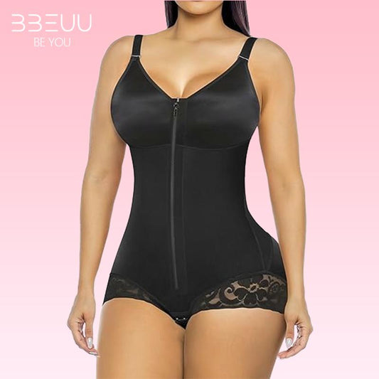 BBEUU Women’s Fajas Colombianas Bodysuit - Zipper Closure Tummy Control & Butt Lifting Shape wear
