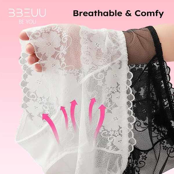 BBEUU 5 PCS Ladies Silk Lace Handmade Panties