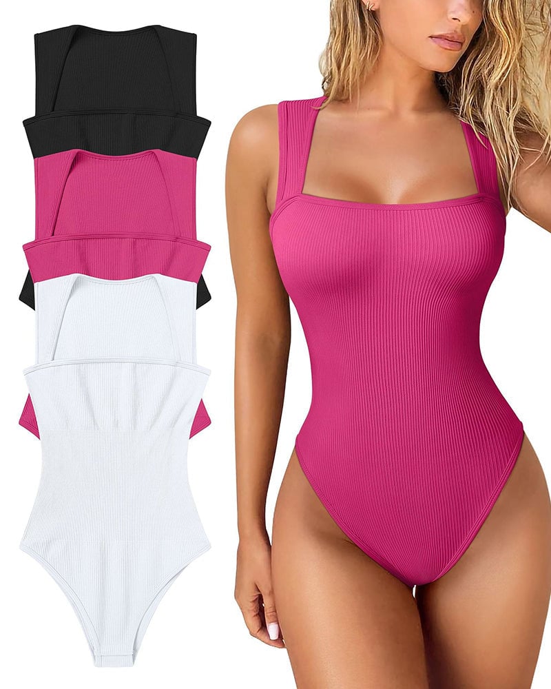 🏆LAST DAY SALE 50% OFF🔥-🎉Sleeveless Tummy Control Tank Tops Bodysuits