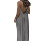 🏖️💕Women's Solid Color Backless Cami Dress🌟🌊