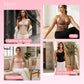 BBEUU Women's Firm Shaping Waist Cincher Vest – Instantly Creates Hourglass Silhouette, Adjustable Padded Straps for Extra Support, Breathable & Comfortable, Double-Layer Bust with No Padding, All-Day Sport Shapewear