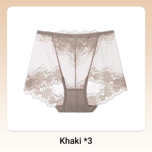 💥Hot Sale 50%OFF😍Women's Hand-Crocheted Lace High-Rise Boxer Briefs