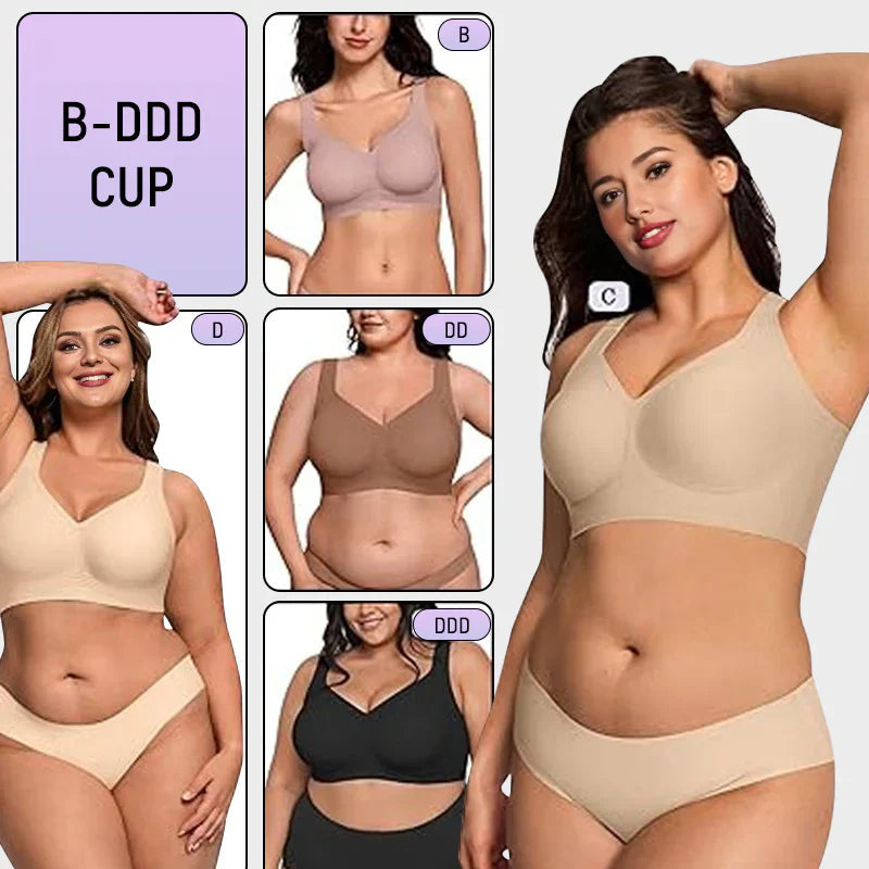 Comfortable Wireless Full Coverage Jelly Smoothing Bra