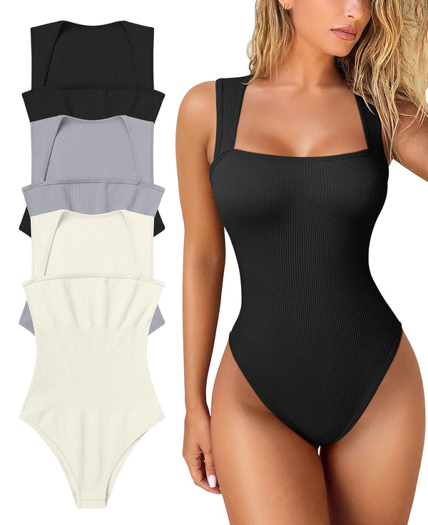 🏆LAST DAY SALE 50% OFF🔥-🎉Sleeveless Tummy Control Tank Tops Bodysuits