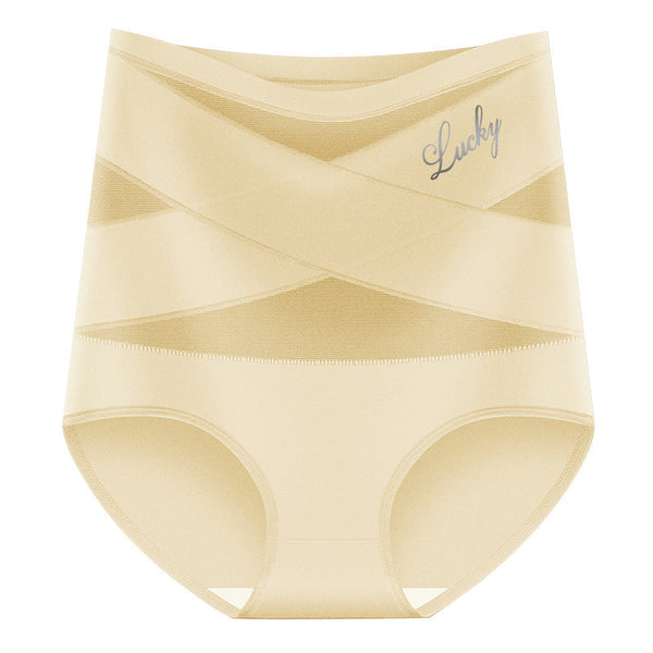 ✨Plus-Size High-Waist Cross Tummy Control Panties
