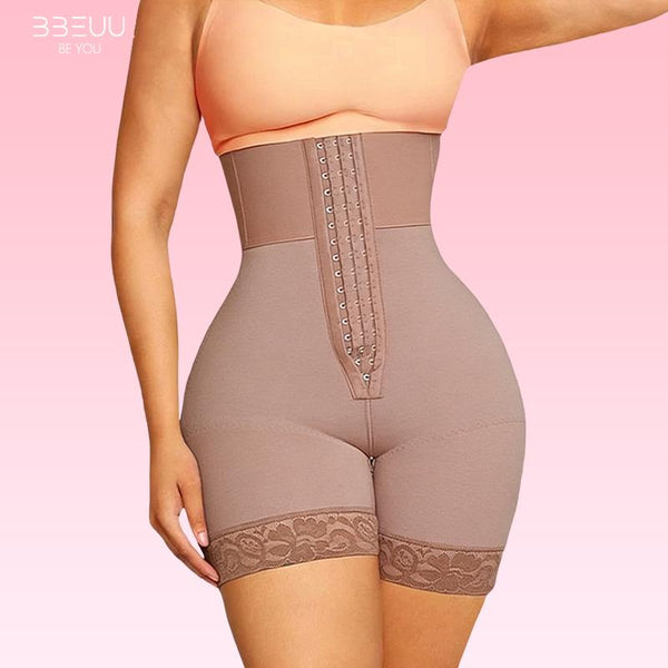 BBEUU S-3XL Women's BBL High Waist Girdle Shorts - Tummy Control Fajas for Flat Belly & Butt Lift - Must-Have Compression Shapewear - Comfortable, Elegant & Chic Style Womenswear body shapewear