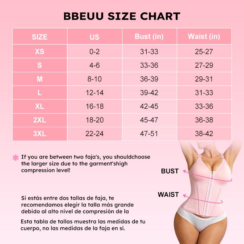BBEUU Women's Firm Shaping Waist Cincher Vest – Instantly Creates Hourglass Silhouette, Adjustable Padded Straps for Extra Support, Breathable & Comfortable, Double-Layer Bust with No Padding, All-Day Sport Shapewear