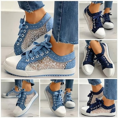 🎉Hot Sale 50% OFF🎉Women's Casual Flat Round Toe Lace Up Low Top Shoes