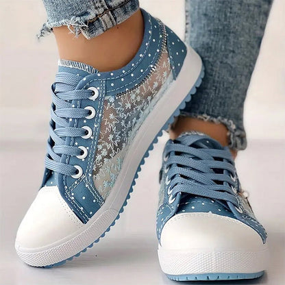 🎉Hot Sale 50% OFF🎉Women's Casual Flat Round Toe Lace Up Low Top Shoes