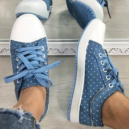 🎉Hot Sale 50% OFF🎉Women's Casual Flat Round Toe Lace Up Low Top Shoes