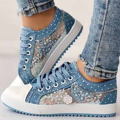 🎉Hot Sale 50% OFF🎉Women's Casual Flat Round Toe Lace Up Low Top Shoes