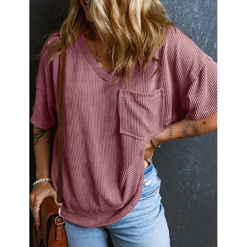 🔥 Summer retro just needs! Corduroy V-neck sleeveless top|with a textured feel ✨