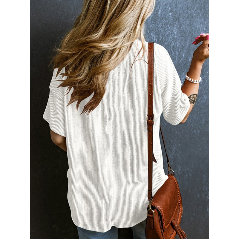 🔥 Summer retro just needs! Corduroy V-neck sleeveless top|with a textured feel ✨