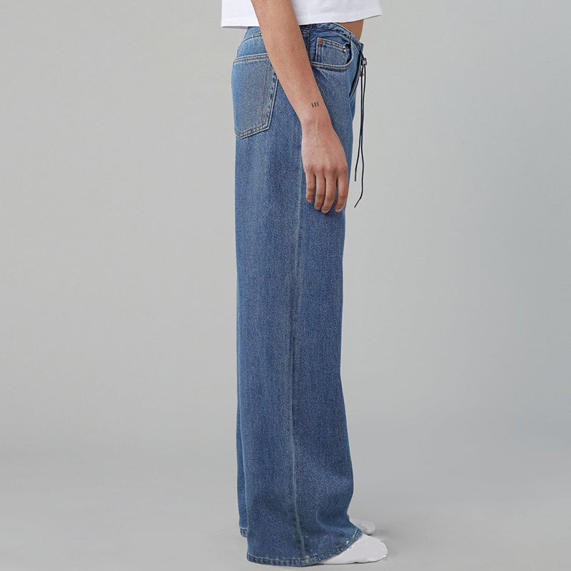 🎀 Salt and sweet! Drawstring adjustable low-rise wide-leg pants for multiple wears 👖