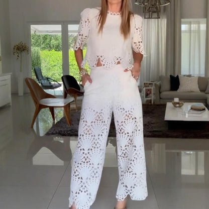 🌸Layered three-dimensional lace + high-waisted shorts! Look tall and thin💖