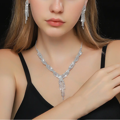 Women’s Gorgeous Tassel Necklace & Earrings Set