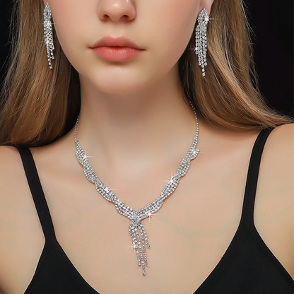 Women’s Gorgeous Tassel Necklace & Earrings Set