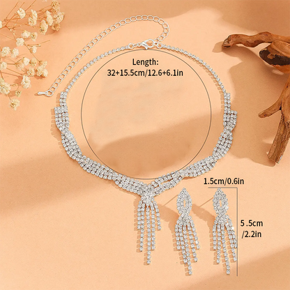 Women’s Gorgeous Tassel Necklace & Earrings Set