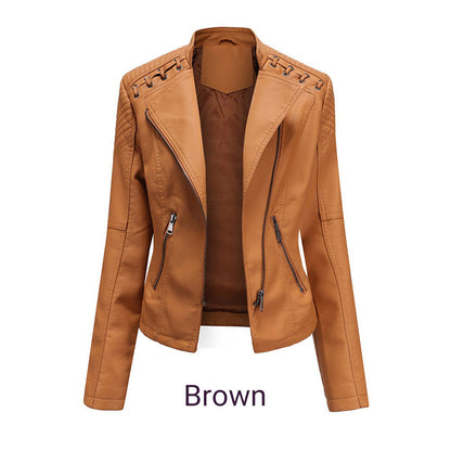 🎉2025 Hot sale!🔥Women's Trendy PU Leather Jacket