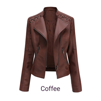 🎉2025 Hot sale!🔥Women's Trendy PU Leather Jacket