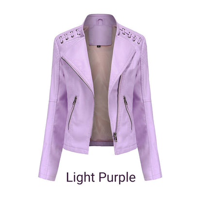 🎉2025 Hot sale!🔥Women's Trendy PU Leather Jacket