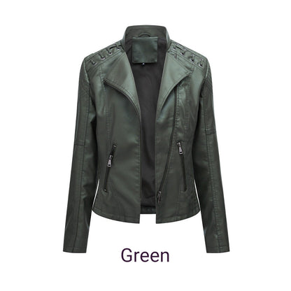 🎉2025 Hot sale!🔥Women's Trendy PU Leather Jacket