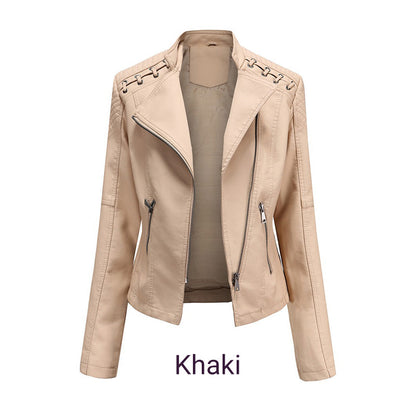 🎉2025 Hot sale!🔥Women's Trendy PU Leather Jacket