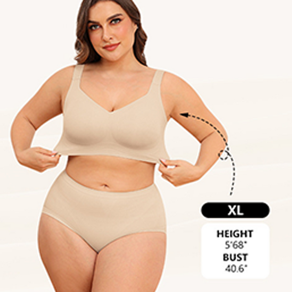 Comfortable Wireless Full Coverage Jelly Smoothing Bra