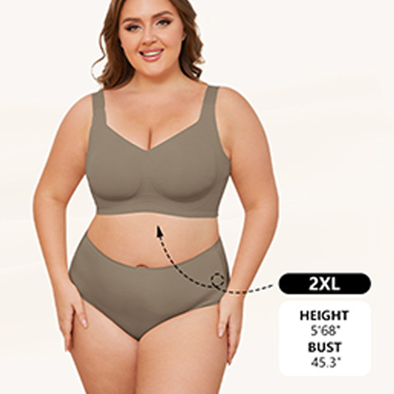 Comfortable Wireless Full Coverage Jelly Smoothing Bra