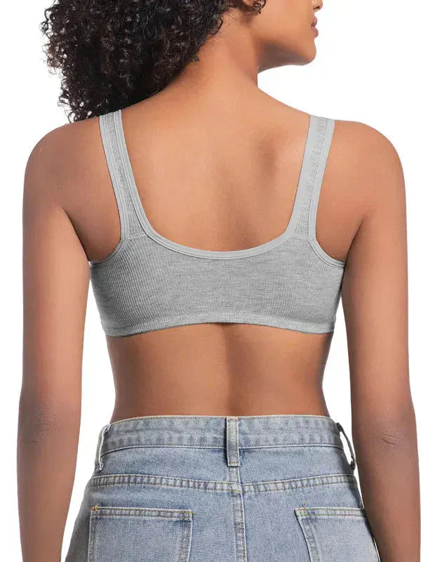 ❤️Adjustable Front Closure Push-Up Bra Wire-Free, Seamless & Side Support for Daily Wear