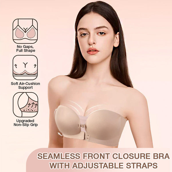 ☀️HOT SALE 50% OFF💜Seamless Front Closure Bra With Adjustable Straps👙