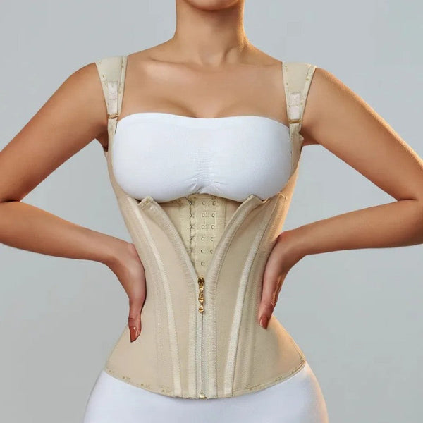 👙 50% OFF NOW! ⏳ Women's Waist Cincher Tank Top – Firm Tummy Control & U-Shape Push-Up – Postpartum & Daily Sculpt 🌸