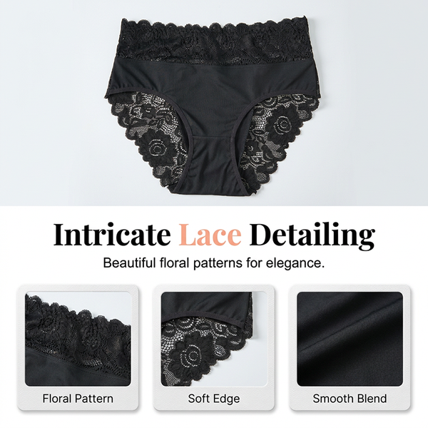 Women's Soft Breathable Lace Briefs