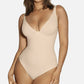 Solid Color Breathable Tummy Control Bodysuit
