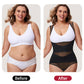 Hook-and-Eye Mesh Shapewear Bodysuit