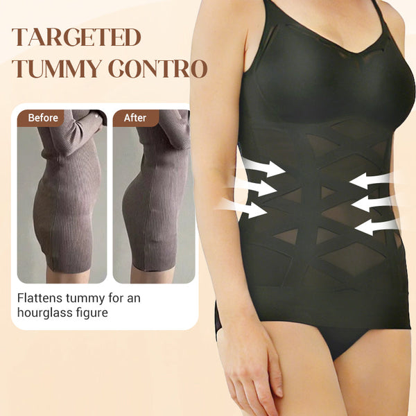Women's Seamless Shaping Camisole with Built-in Bra