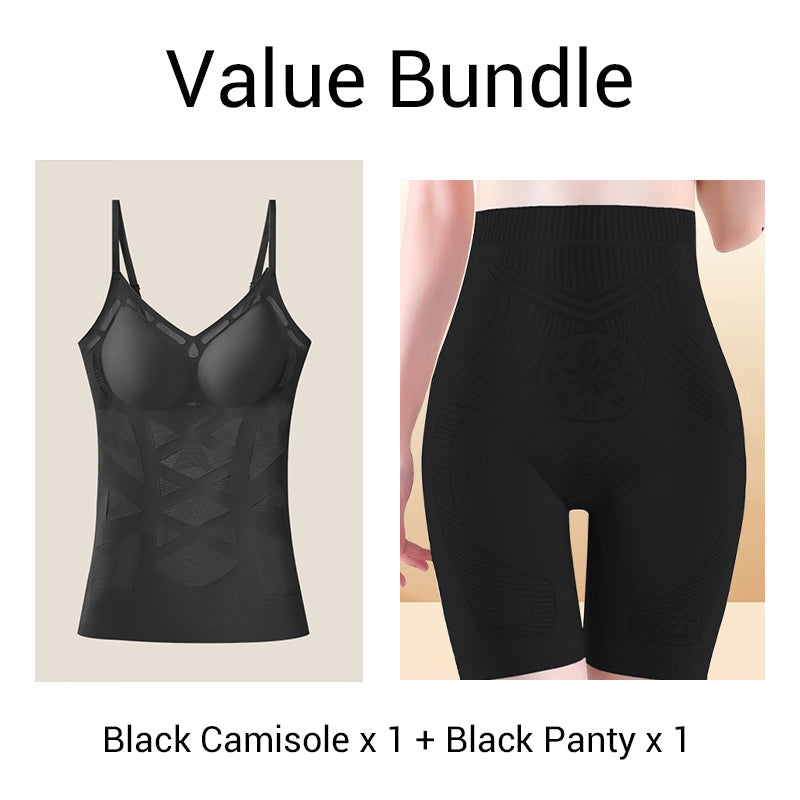 Women's Seamless Shaping Camisole with Built-in Bra