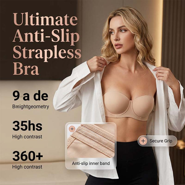 Secure Strapless Underwire Bra