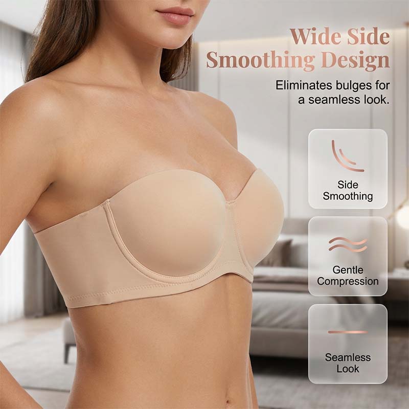 Secure Strapless Underwire Bra
